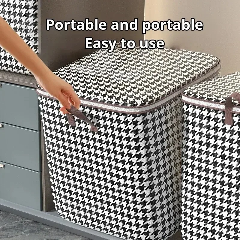 Clothes Storage Bag Big Mac Storage Box Large Capacity Fabric Home Wardrobe Basket Toy Clothing Folding Storage 5
