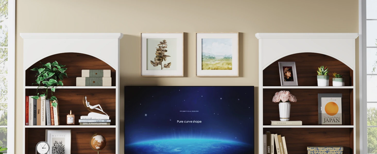 bookcase with 5 tier shelves