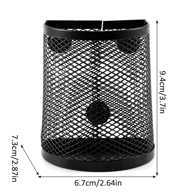 Mágneses Ceruzatartó Erős Fémháló Toll Csésze Hordozható Nagy Kapacitás Marker Tároló Kosár Multifunkcionális Ceruza - Image 4