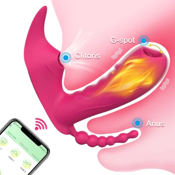 Combo Wireless Bluetooth G Spot Dildo APP Vibrator for Women  3 in 1 Sucker Clitoris Remote Control Wearable Panties Sex Toys 6