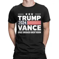 Summer Trump Vance 2024 Men Women's T Shirt Presidential Election Awesome Tee Shirt T-Shirt 100% Cotton Graphic Printed Clothing 1