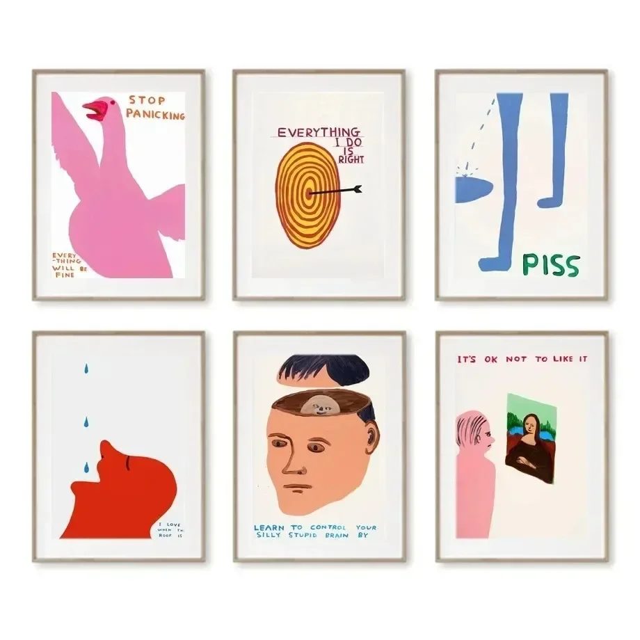 DavidShrigleyFunnyWallArtCanvasGooseDuckAirplaneArcheryPostersandPrintsPicturesforHomeDecor-AliExpress15