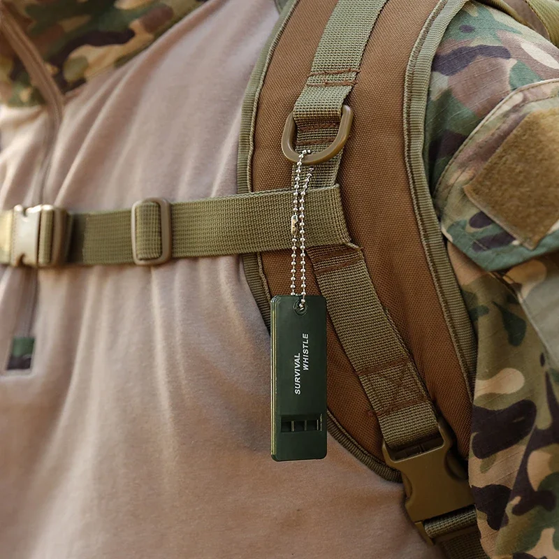 3-Frequency Whistle High Decibel Survival Portable Outdoor Multiple Audio Whistle Camping Emergency Hiking Accessories Edc Tool Survival Whistle Survival Tool