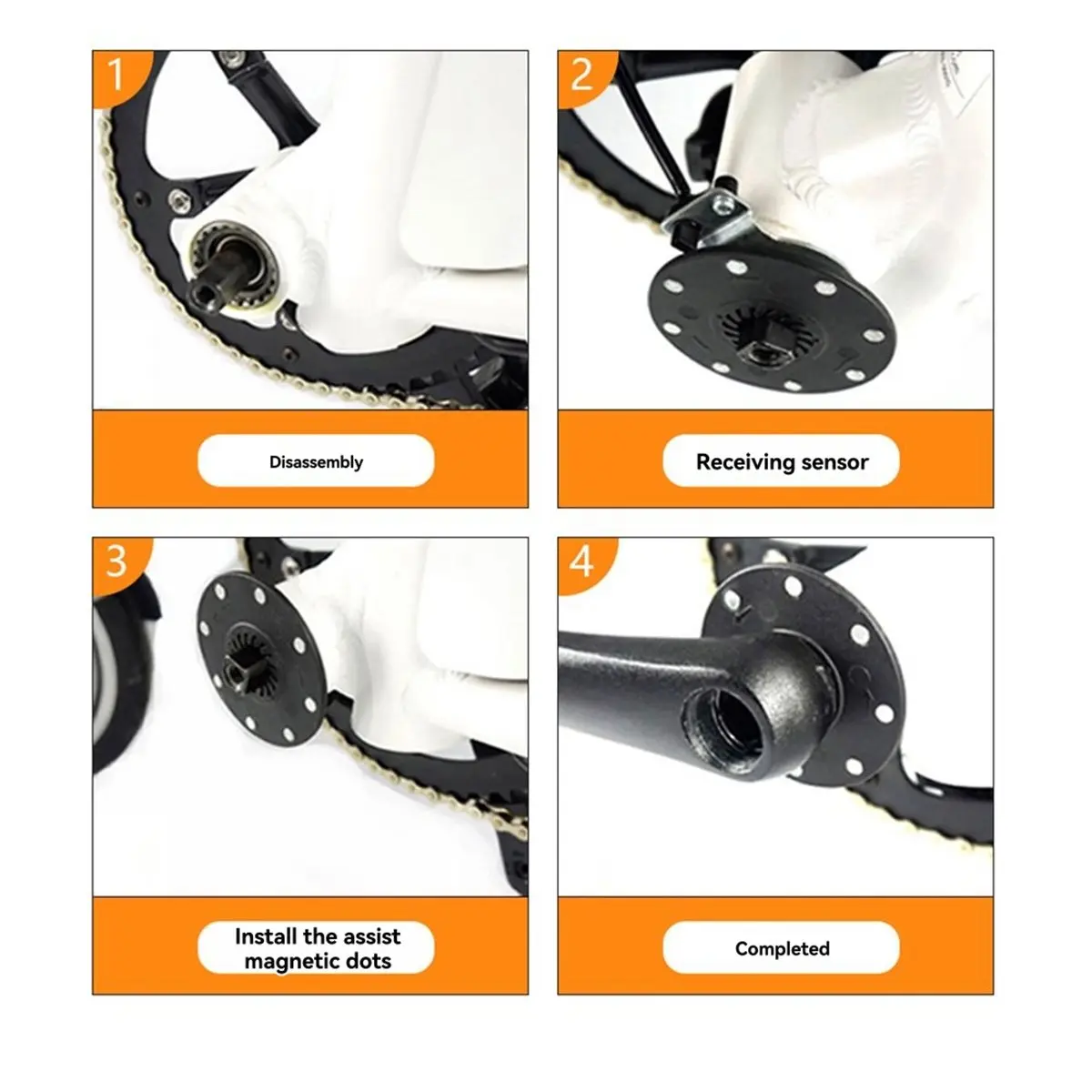 A10R 3모드 Ebike 사인파 컨트롤러 15A 36V/48/52V(S869 LCD 컬러 디스플레이 포함) 전기 자전거 모터 변환 키트
