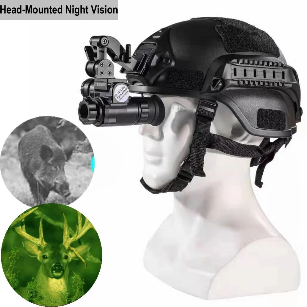 NVG10 HeadMounted 1X Infrared Night Vision Goggles Monocular 6X Black