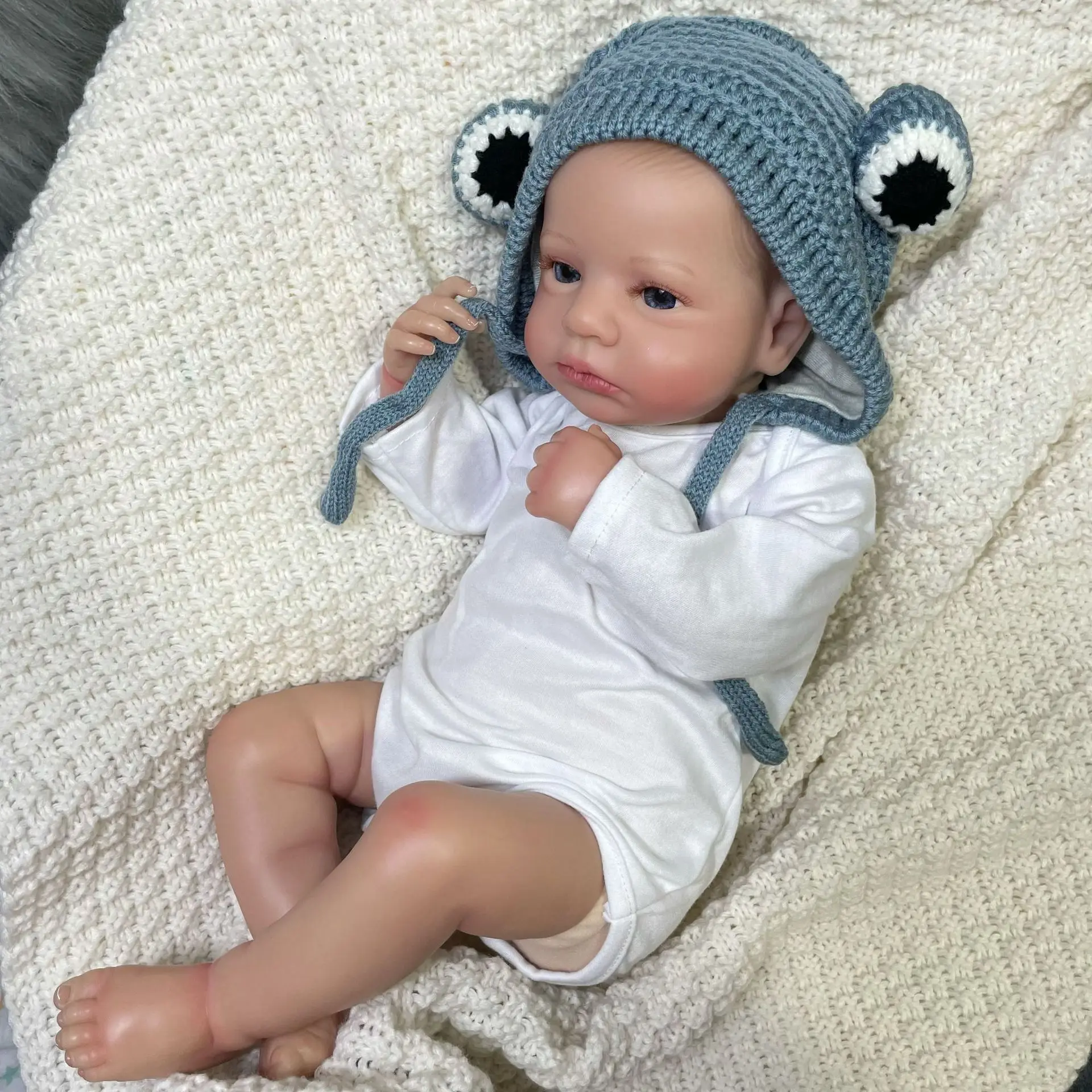 RebornBabyVinylclothBodyDollKit19Inch49cmLoulouPainted