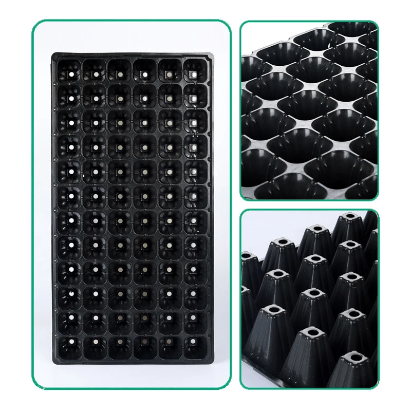 5 Pcs Seedling Tray 21/32/50/72/98/105/128/200 Cell Seed Starter Tray Garden Vegetable Seedling Planting Pot