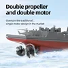 High-Speed Remote Control Ship Grey Simulation Warship Model Mini Battleship Rc Speedboat Water Game Kids Toy Boys Gift 4