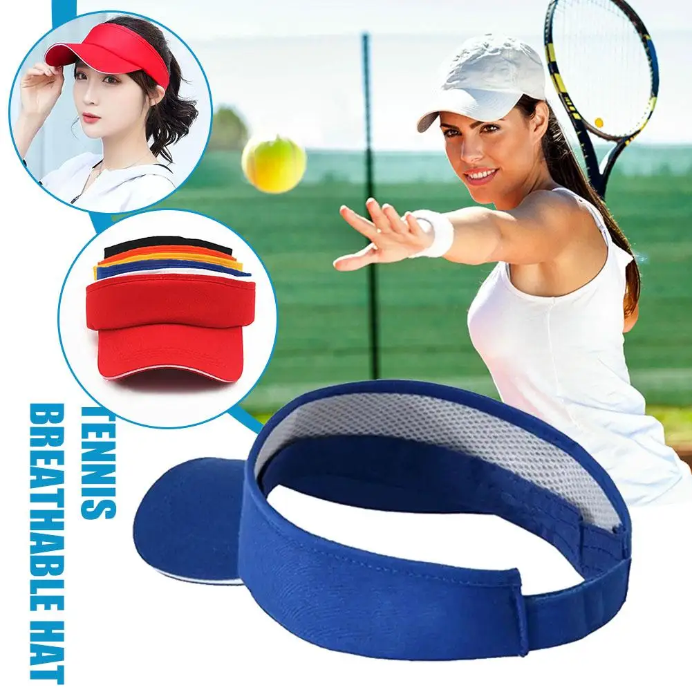 Golf Caps Men Women Adjustable Sport Headband Sun Sports Visor Hat Running Caps Tennis Beach Hat Outdoor Sports 1pcs