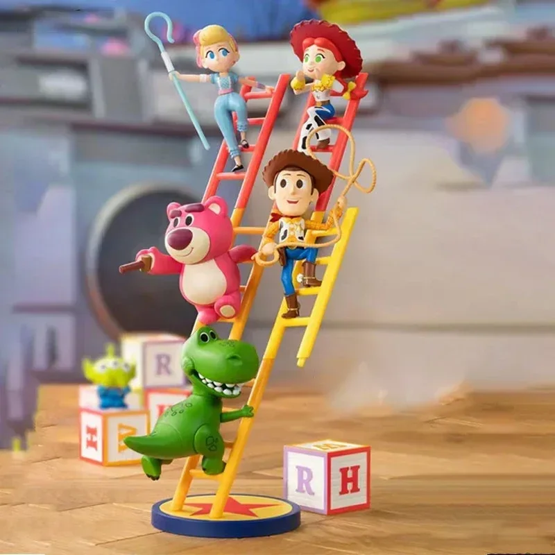 New Toy Story Scale Blind Box Cute Buzz Lightyear Woody Figure Anime Model Splicable Toy Lucky Mystery Box Kid Birthday Gift