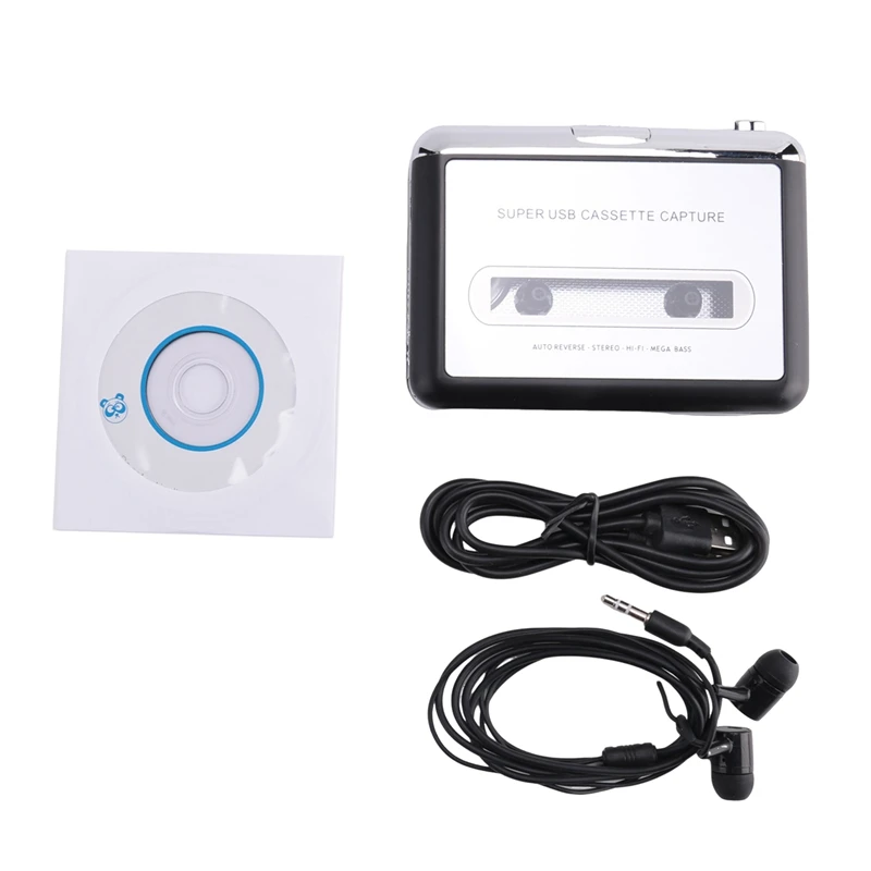 

Кассетный плеер преобразователь кассеты в MP3 Захват аудио музыкальный плеер преобразователь кассета на ленте для ПК ноутбука через USB