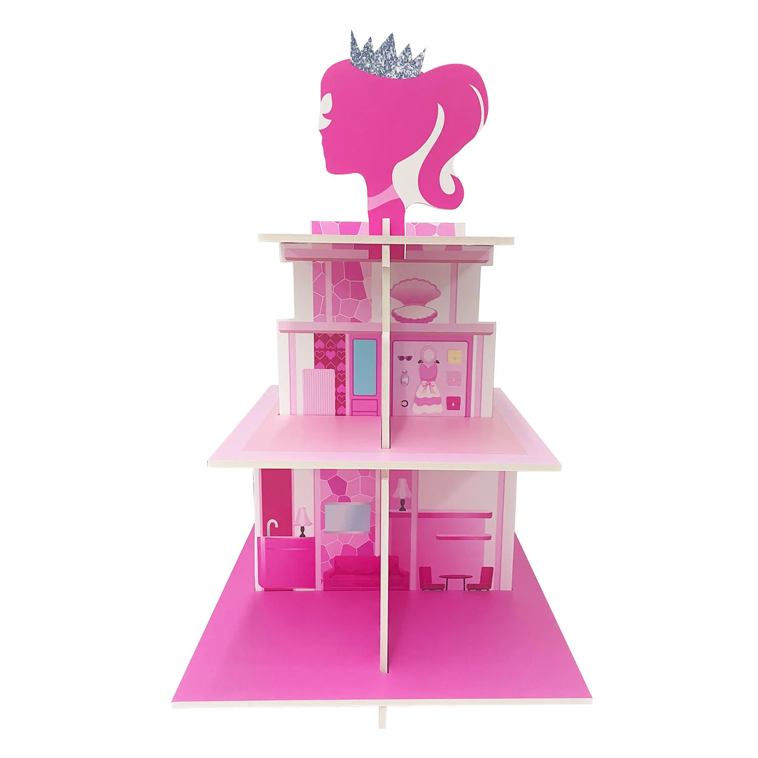 Pink Princess Cupcake Stand 1