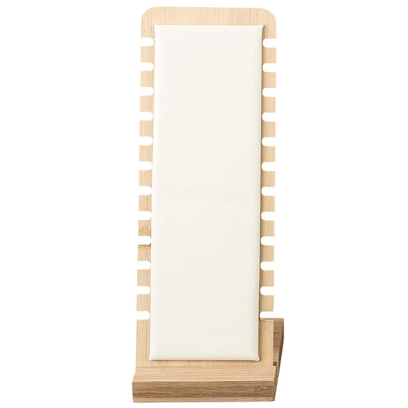 Elegant Solid Bamboo Jewelry Display Stand - Necklace and Pendant Organizer
