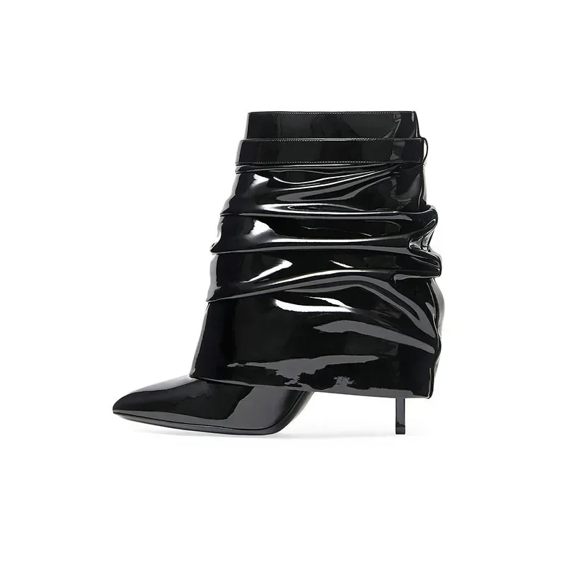 2024 New Style Women's Pointed Toe Ankle Boots Slender High Heel