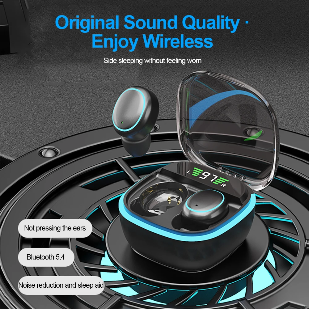 Description Picture 6 of itemSleeping Earbuds Wireless Mini Headphones For Work TWS Bluetooth 5.4 Earphone Stereo Hidden Headsets with Mic HD Call Waterproof