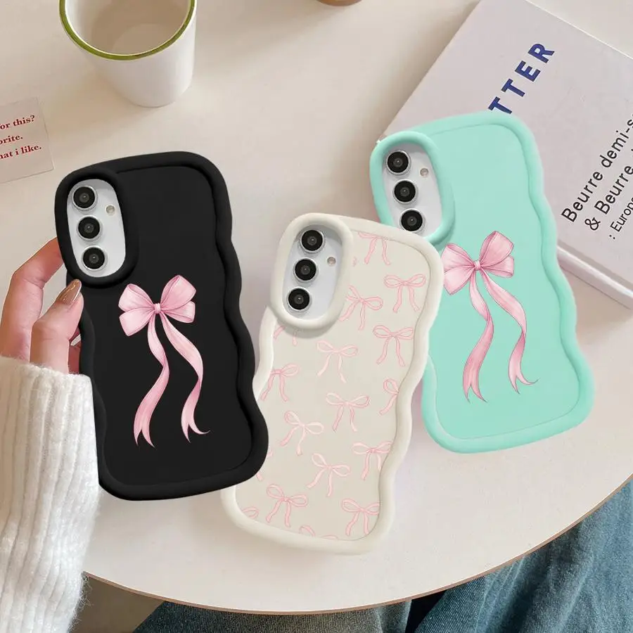 Fashion Pink Bow Soft Phone Cover Case