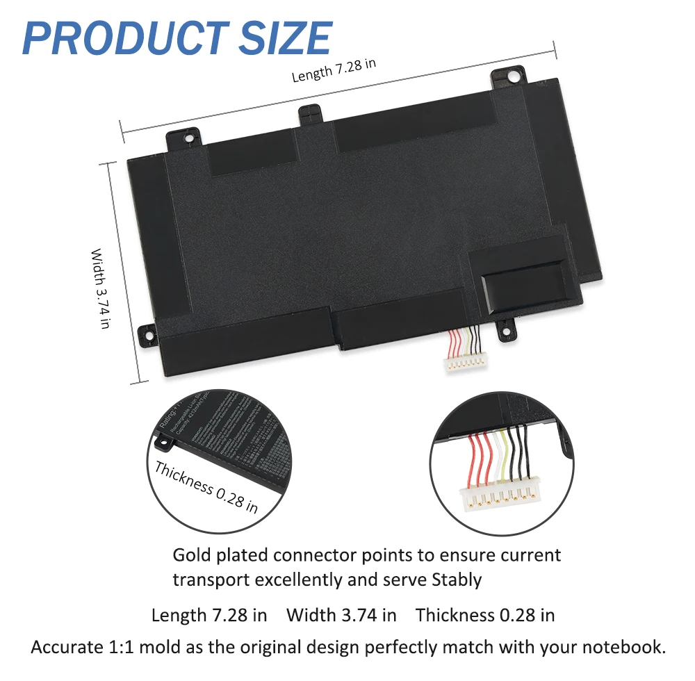 Etesbay-bateria do Portátil para Asus Jogos Tuf Fx80 Fx86 Fx504 Fx504g Fx504gm Fx505 Fx505g Fx505dt Fx505ge A15 Fa506 B31n1726 48wh - Imagem 6