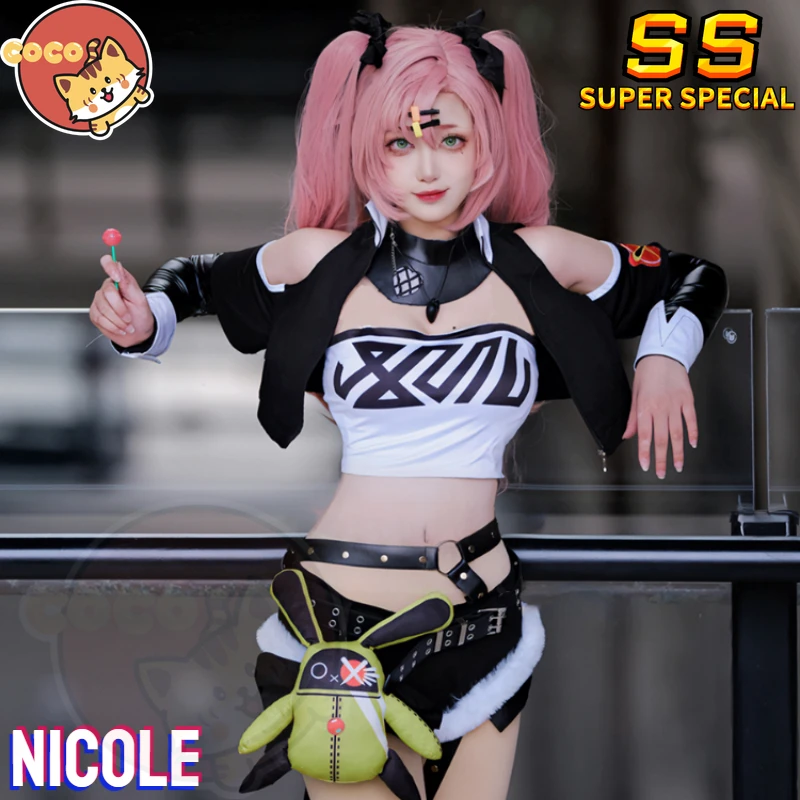 

Game ZZZ Nicole Cosplay Costume Game Zenless Zone Zero Cosplay Nicole Demara Cute Bunny Costume Nicole Cosplay Wig CoCos-SS