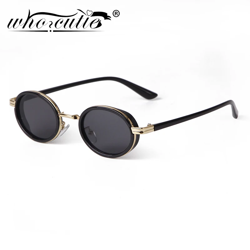 Vintage Oval Sunglasses Women Men Brand Trend Round Frame Rectangle Shades Eyewear Retro Gradient Lens Sun Glasses Female Male