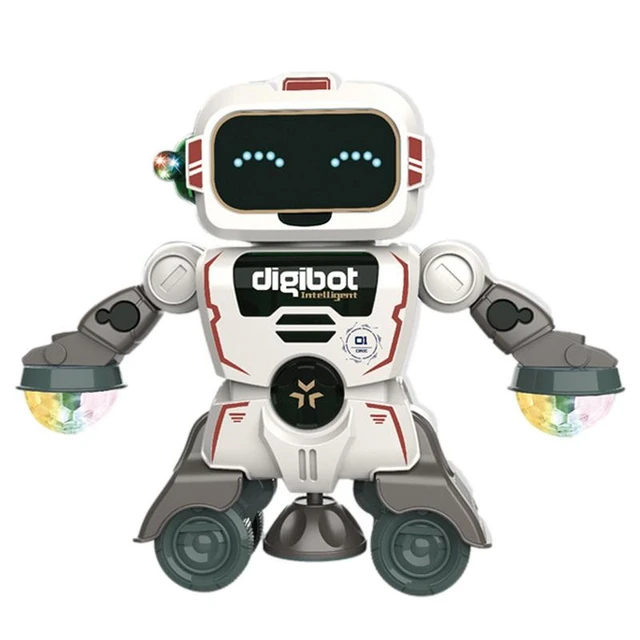 Robots électroniques Intelligent électronique danse Robot jouet LED coloré  Flash lumière musique marche chant Robot pour enfants éducatifs cadeaux de