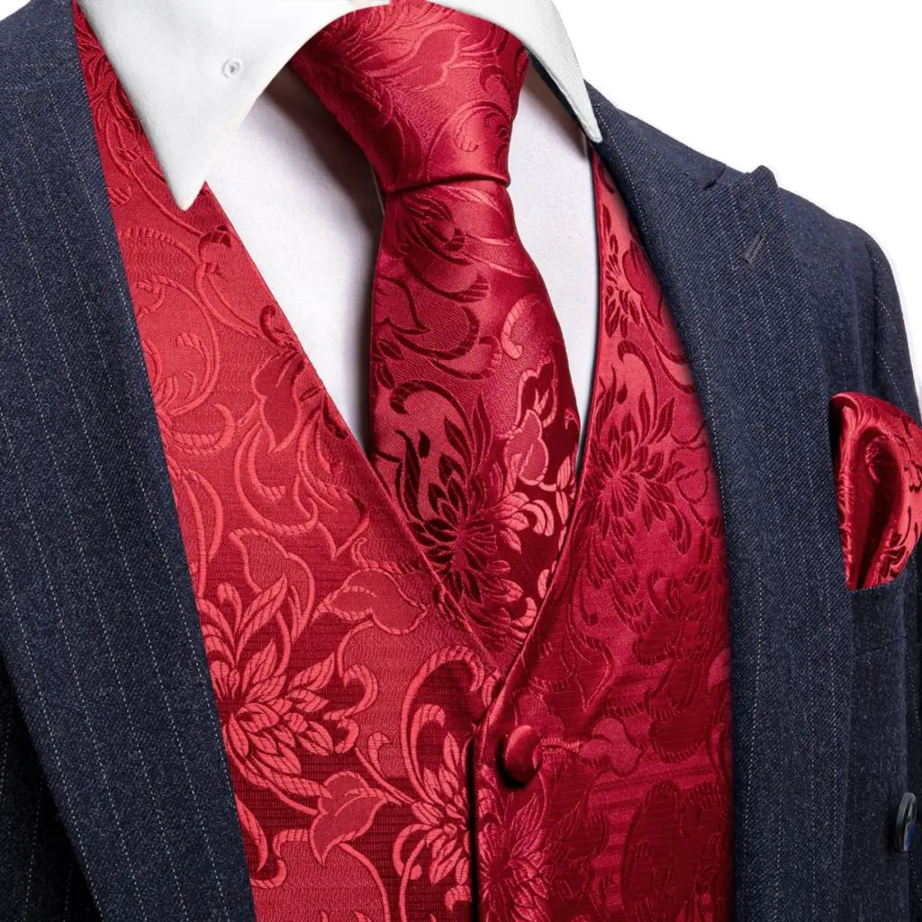 marysgift Cravatte da uomo in seta Paisley Set formale Cravatta