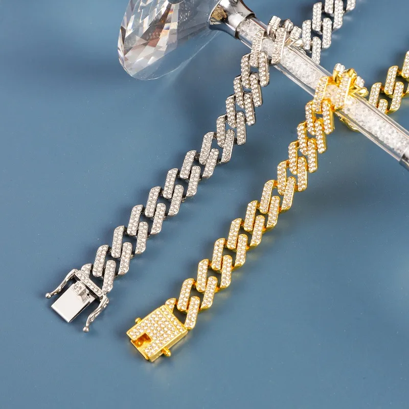 Geometric Hip-hop Men's alloy Cuban Chain Necklace