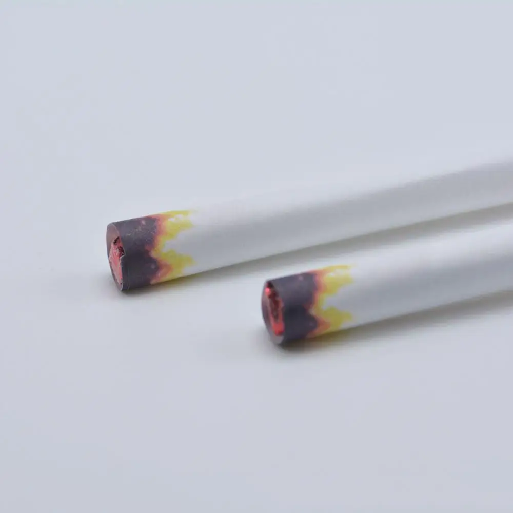 2Pcs Funny Fake Smoking Cigarette Lint End Practical Jokes Trick Prank Toy Party Holiday DIY Toys Cosplay Cigarette Tricky Toys