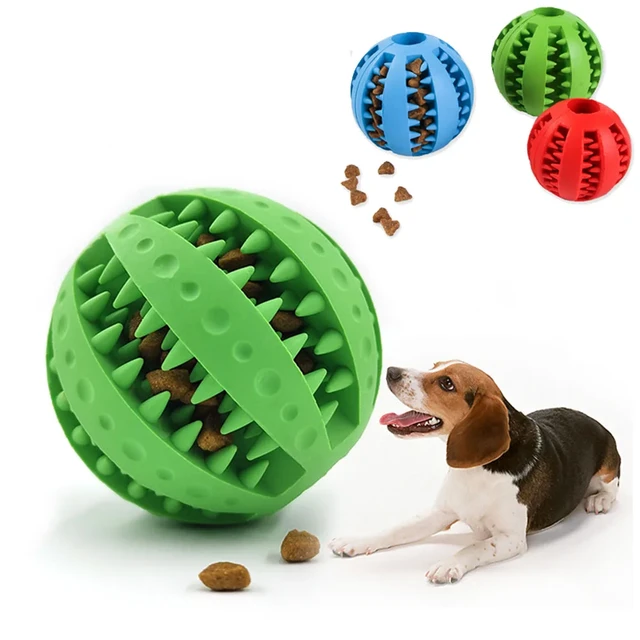 Dog Chew Toys Rubber Interactive Puzzle Food Dispensing Dog Toy Teeth  Cleaning Treat Leaking Food Pet Puppy Toys Dog Accessories - AliExpress