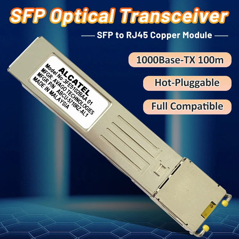 1Gb SFP to RJ45 Copper Optical Module 1000Base-T 100m SFP Gigabit Transceiver Module Compatible Alcatel,Zyxel,TP-Link Switch new 8 channel output plc switch expansion module em221 i8 compatible host replacee s7 200 6es7221 1bf22 0xa0