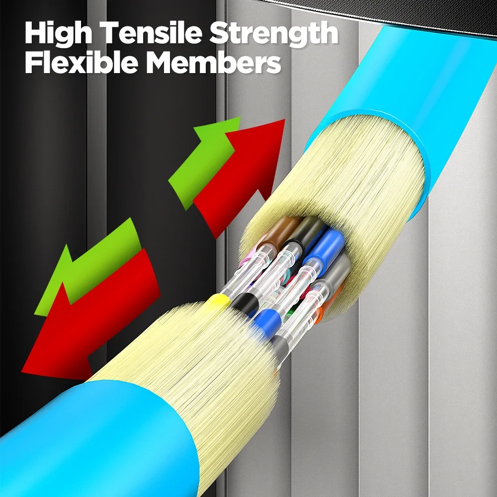 AMPCOM Fiber Optic Pigtail Assemblies, 12 Fibers LC OM3 Multi Mode 50/125&mu;m LSZH UPC Pigtails for Fusion Splice Tray 1.5m