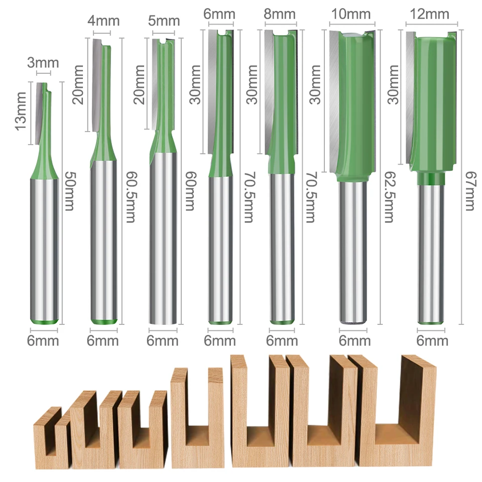 6-Flute Router Bit Time and Labor Saver, High Efficiency Design, Wide