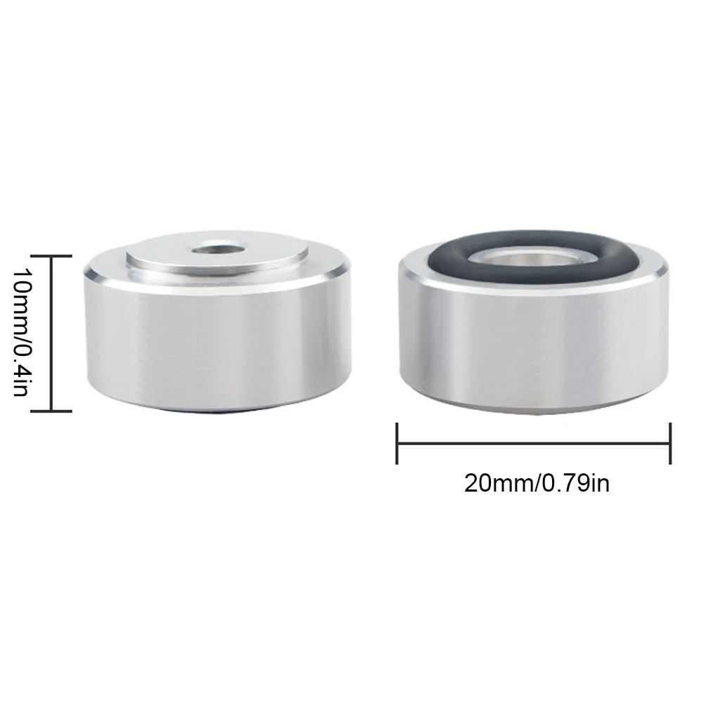 4 Pcs HIFI Speaker Spikes Stand Feet Pad Aluminum Alloy Speaker Isolation Stand Feet Pad Speaker Fixing Feet Pad for Speaker DAC