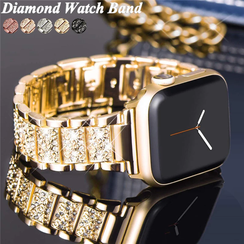 Apple Watch Band Stainless Steel  Iwatch Ultra Watch Band Luxury - Luxury Women  Band - Aliexpress