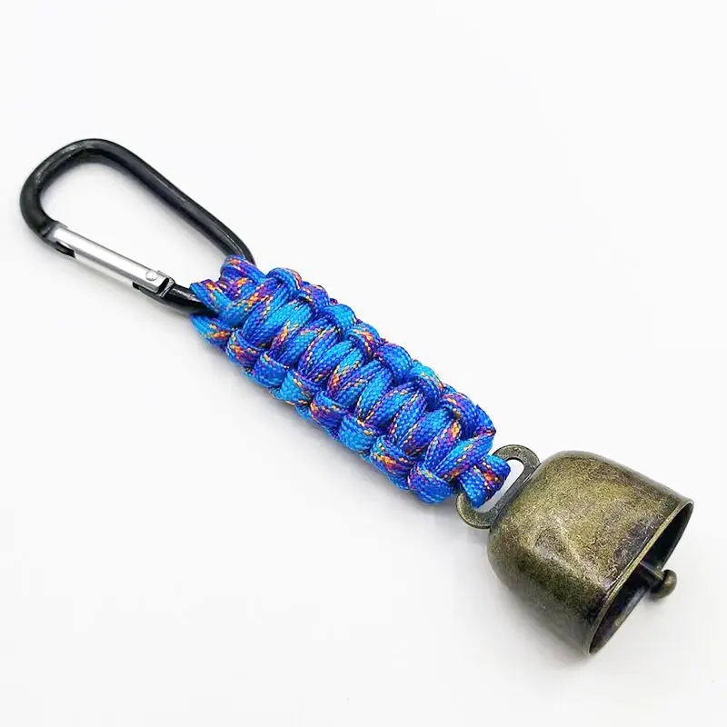 Camping Bear Bell Paracord Bear Bell Party Camping Atmosphere Decoration Wind Chime Backpack Tent Car Pendant Noise Bells Prevent Wild Animals