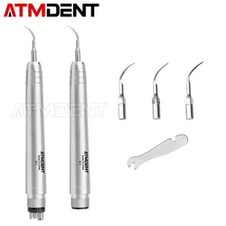 Dental Ultrasonic Air Scaler & Tooth Cleaner with Triple Tips for Effective Plaque Removal (4 Holes)