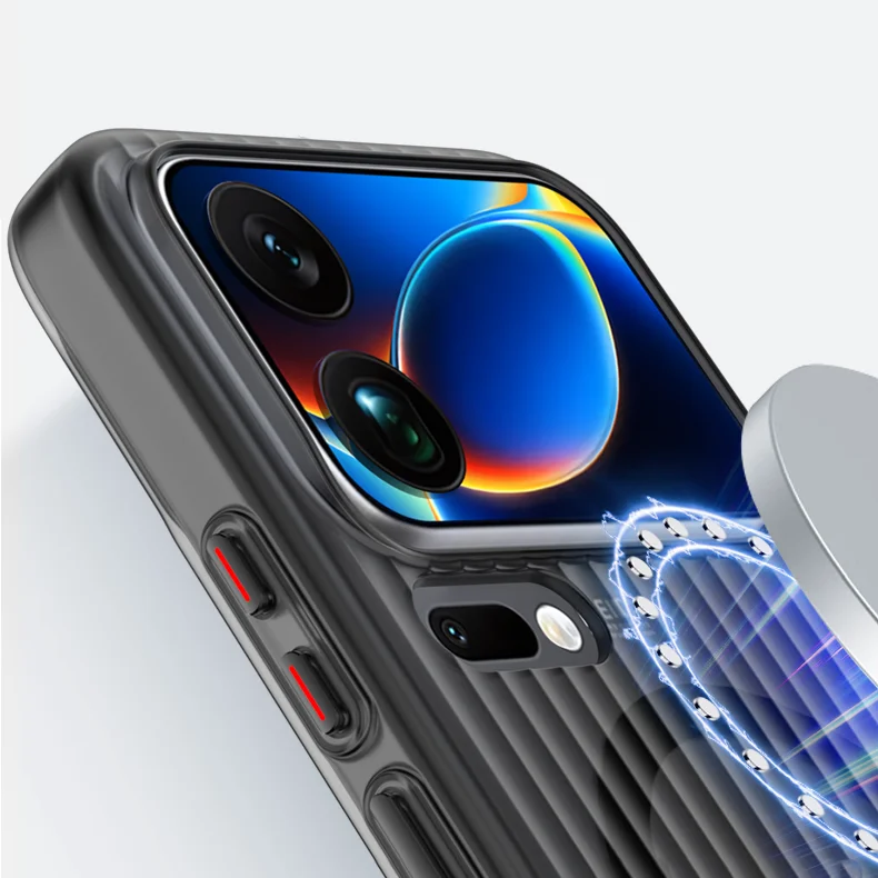 Magnetic Wireless Charging Hard Matte Transparent Back Cover Shell s