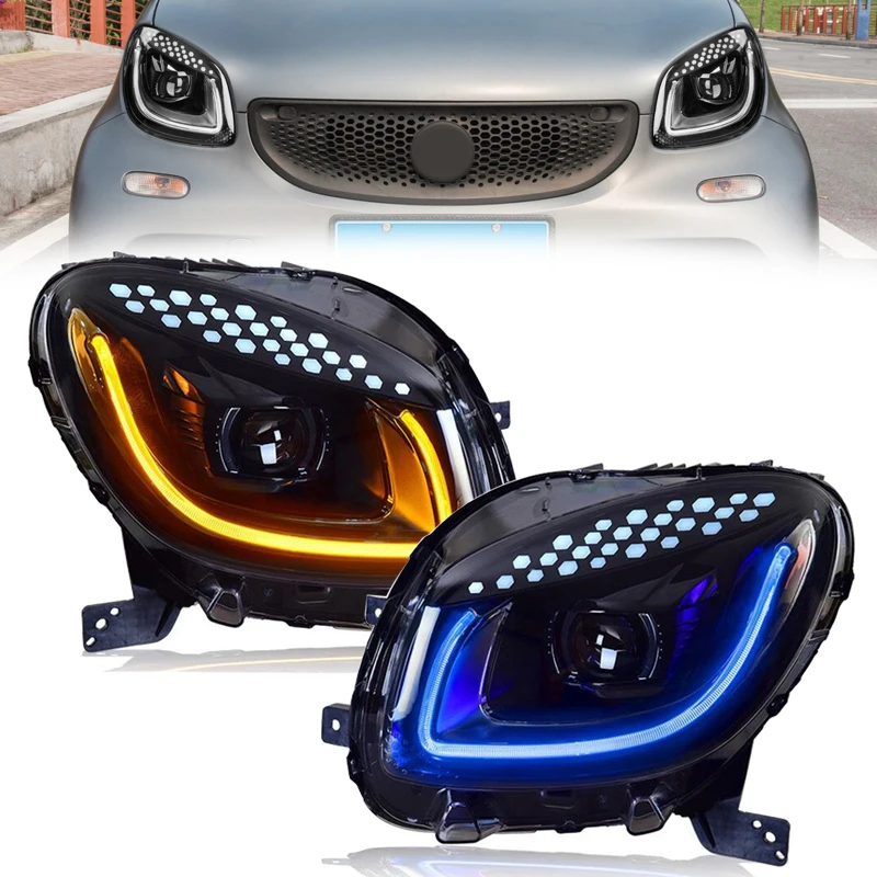 Per Smart 453 Fortwo Forfour 2019 2018 2017 2016 2015 1 Paio Di Fari A Led Per Auto Gruppo Indicatori Di Direzione