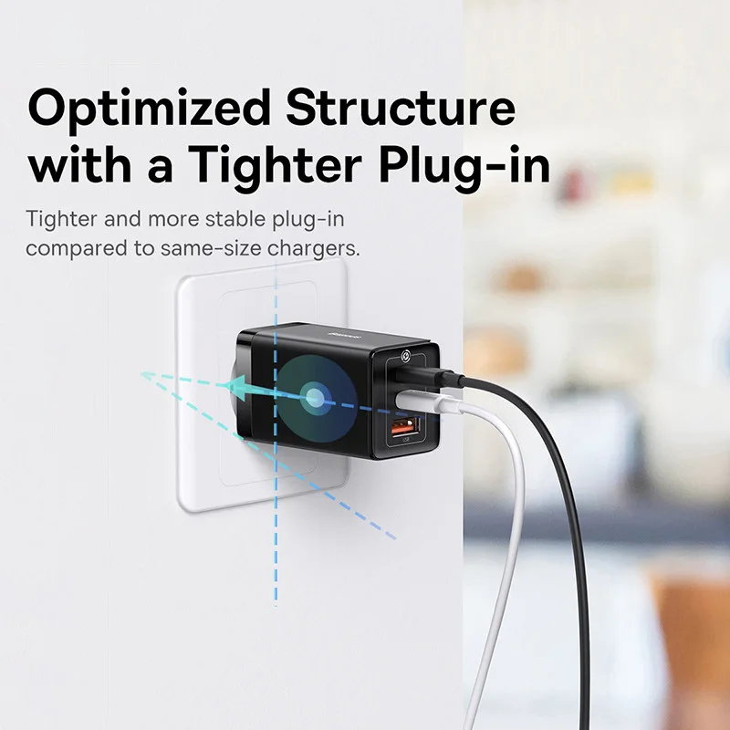 Original Baseus 65W 2C1A GaN Charger