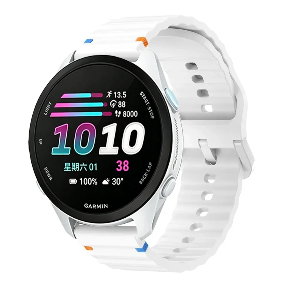 Silicone Strap for Garmin Smartwatches - Various Sizes and Colors Available