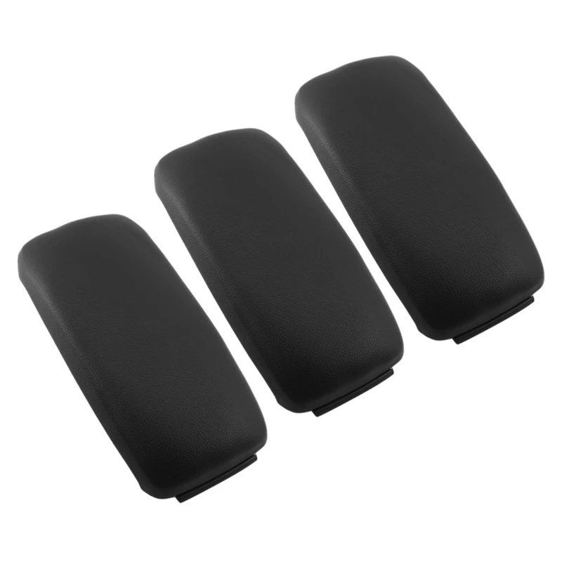 

3X Car Center Console Armrest Lid Leatherette Black 8P0864245P For A3 8P 2003-2012