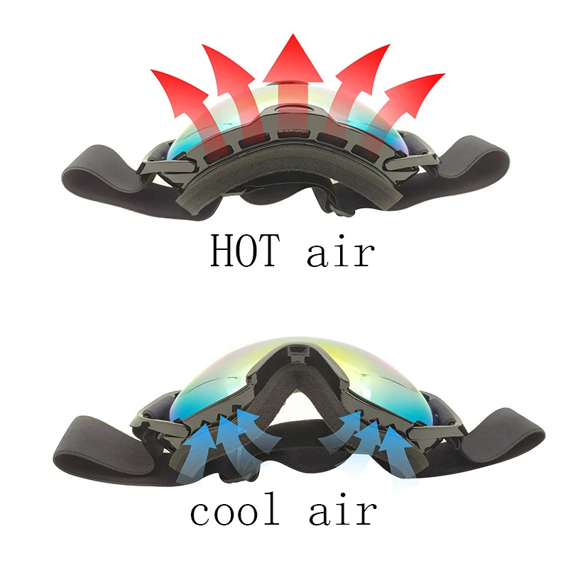 Glasses Skiing Goggles High-definition Anti-fog Snow Glasses Ski Winter Windproof Snowboard Snowmobile Eyewear