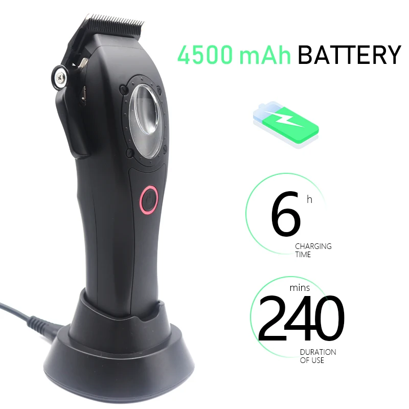 Professional Barber Cutting Machines Kit Base Charger Hair Cutting Machine DLC Blade Hair Trimmer Machine USB Cordless Clipper