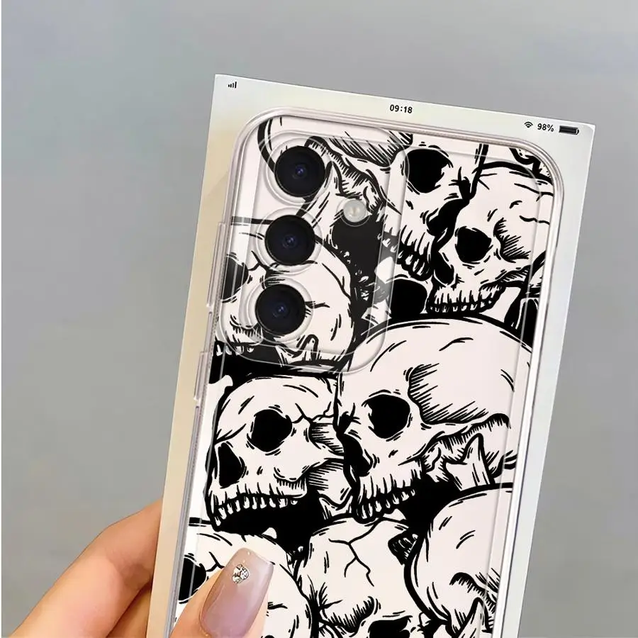 Spooky Skull Art Phone Cover Case