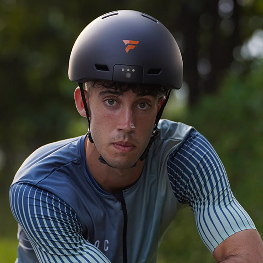 전면 후면 LED 조명이 있는 와이파이 카메라 헬멧, 스마트 헬멧, 블루투스 호환 자전거 초경량 헬멧, 성인용 32GB TF 카드