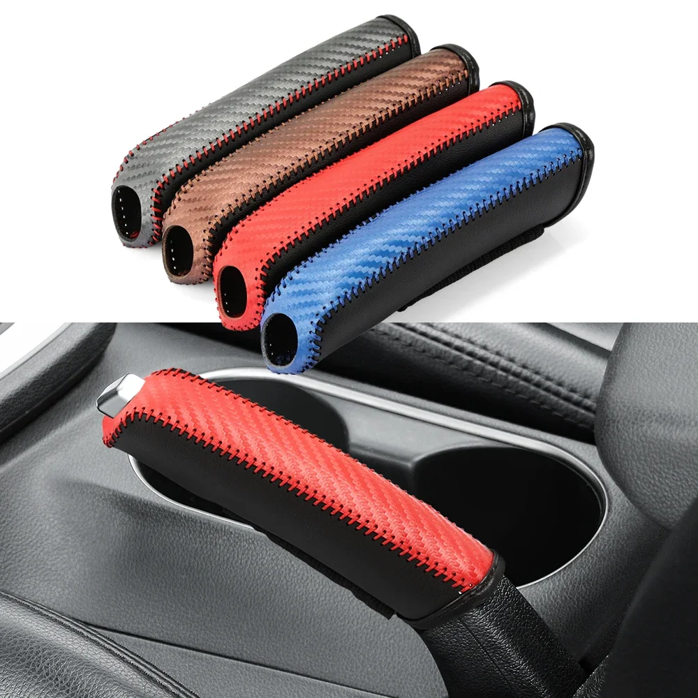 Fashion Leather Car Handbrake Hand Brake Cover Auto Interior accessorie