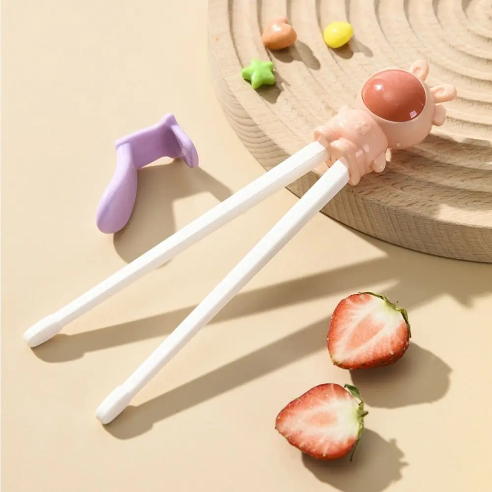 Grade Rabbit Utensil Cartoon Reusable Baby Practice Helper Eating Training Tools Kids Learning Chopsticks Children Tableware