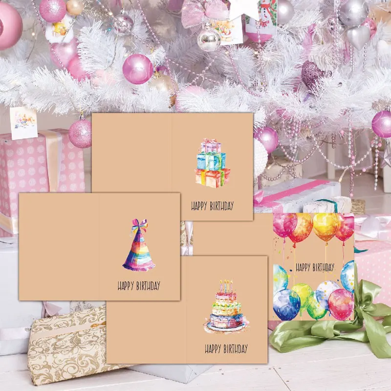 DIY Cartoon Birthday Greeting Card Set with Envelopes and Stickers – Fun and Creative C... - SKU BGCS0003 - UGI Packaging