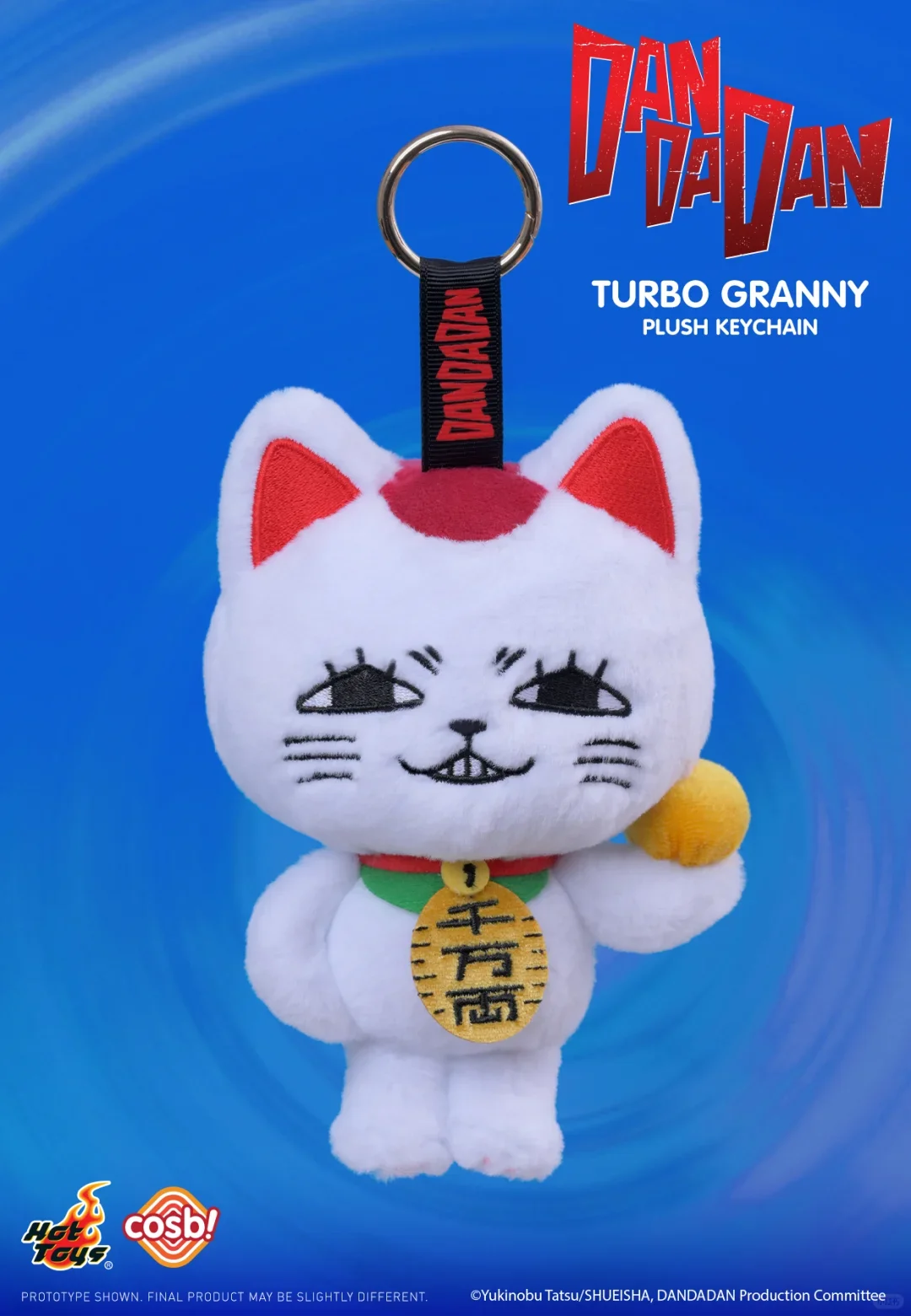 HOTTOYS Dandadan Takasou Baba Plush Keychain Blind Box – Cute