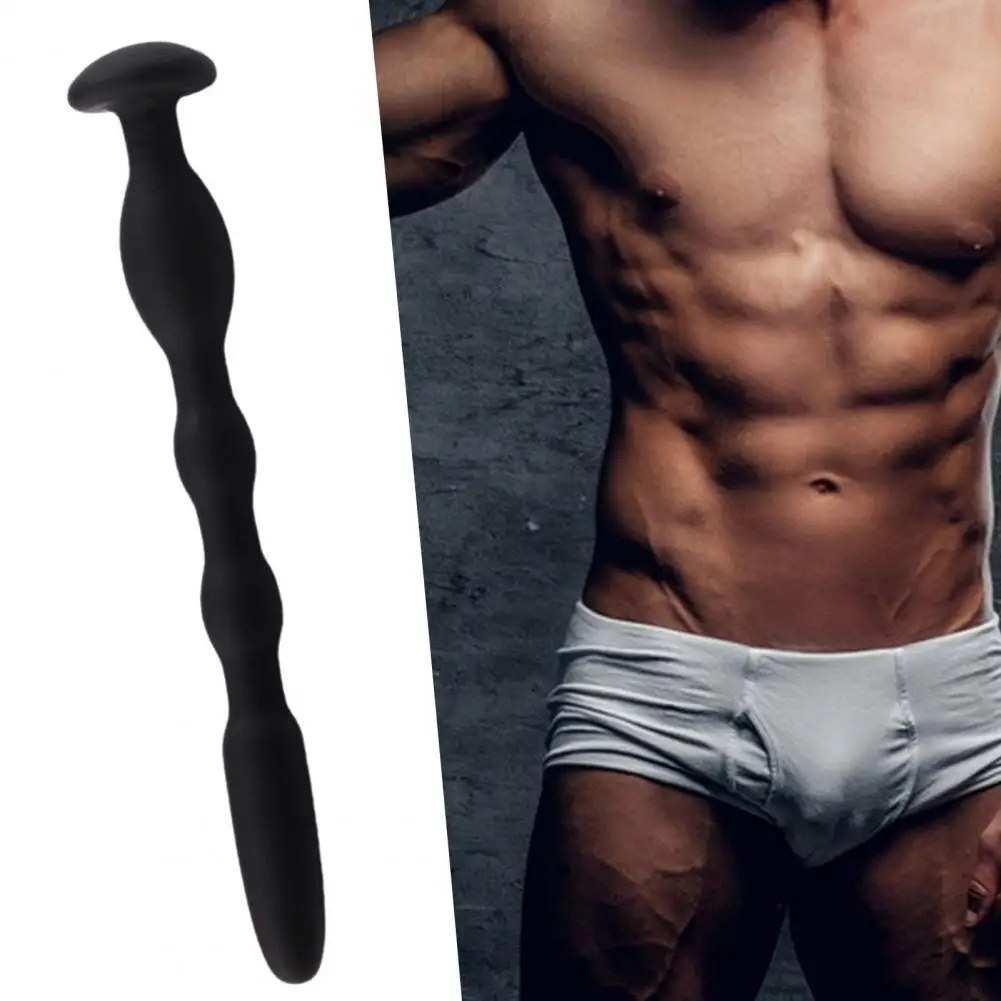 Penis Catheter Burr Free Round Head Flexible Urethral Sounding Rod Adult Sex Toy Black Urethral Sounds Penis Plug Beginner