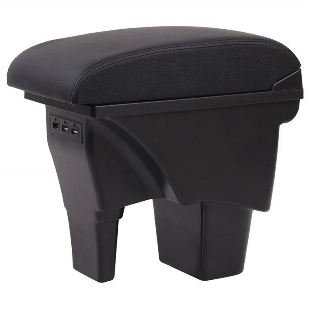 Bracciolo Centrale Per Auto Con Porta Bevande E 7 Porte USB - Adatto Per Suzuki SX4 (Linea Rossa) - 4
